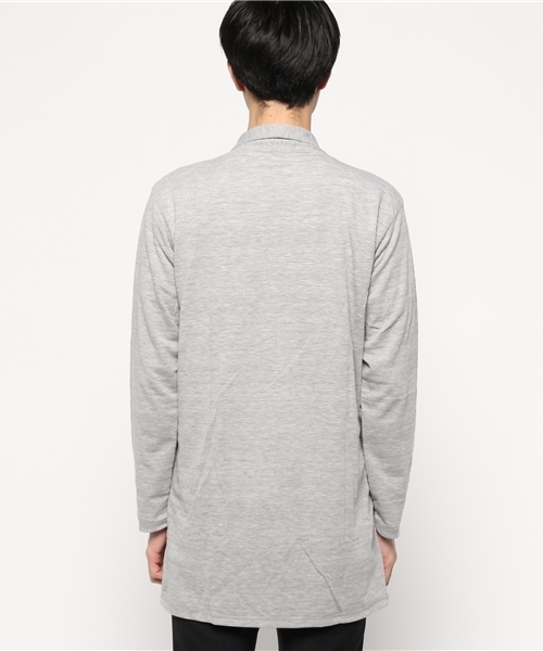 ikka（イッカ）の「 リンクスジャガードロングカーディガン（カーディガン/ボレロ・メンズ・ライトグレー/ネイビー・LARGE/MEDIUM/X-LARGE）」の4枚目の写真