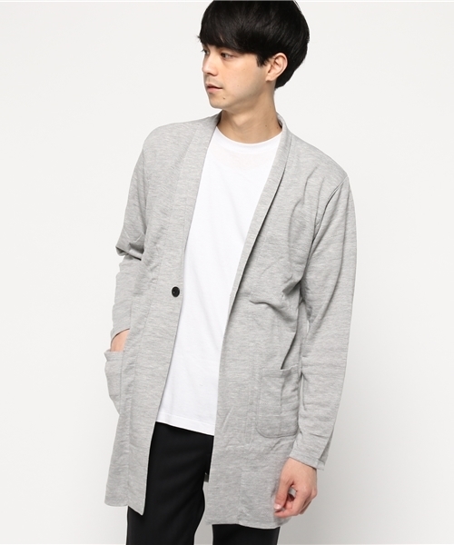 ikka（イッカ）の「 リンクスジャガードロングカーディガン（カーディガン/ボレロ・メンズ・ライトグレー/ネイビー・LARGE/MEDIUM/X-LARGE）」の5枚目の写真