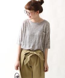 coen | リネンワイドTシャツ(Tシャツ/カットソー)
