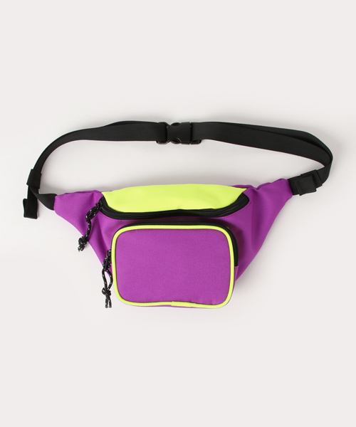 WEGO（ウィゴー）の「WEGO/カラーブロックヒップバッグ（ボディバッグ/ウエストポーチ・メンズ・ブラック系その他/ブラック/パープル/オレンジ/ブルー・FREE）」の9枚目の写真