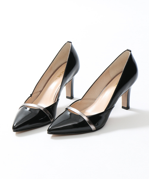 PICHE ABAHOUSE（ピシェ アバハウス）の「ハイショクパンプス（パンプス・レディース・ブルー/マスタード/ブラック/ベージュ・38/36/37/35/39/34/40）」の3枚目の写真