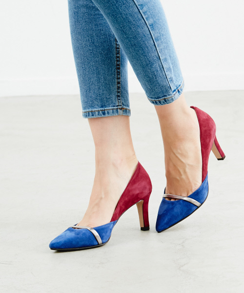 PICHE ABAHOUSE（ピシェ アバハウス）の「ハイショクパンプス（パンプス・レディース・ブルー/マスタード/ブラック/ベージュ・38/36/37/35/39/34/40）」の19枚目の写真