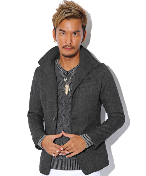 ▼極美品✨セオリー【P】メルトンウール ROUNDED COAT ラウンドコート セール】メルトンウールイタリアンカラージャケット（ピーコート