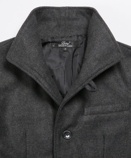 メルトンウールイタリアンカラージャケット（ピーコート）｜LUXSTYLE