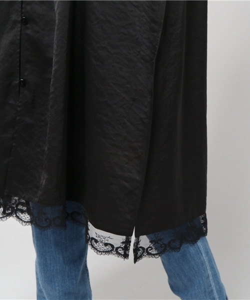 N.（N. Natural Beauty Basic）（エヌエヌナチュラルビューティーベーシック）の「テープレースジレ（ワンピース・レディース・ブラック/ピンク・MEDIUM）」の7枚目の写真