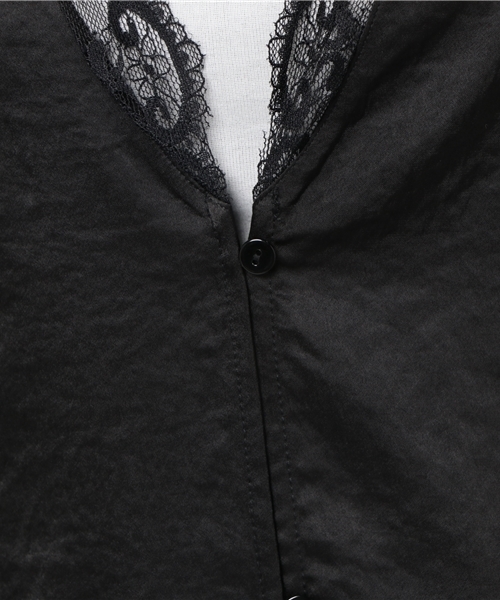 N.（N. Natural Beauty Basic）（エヌエヌナチュラルビューティーベーシック）の「テープレースジレ（ワンピース・レディース・ブラック/ピンク・MEDIUM）」の14枚目の写真