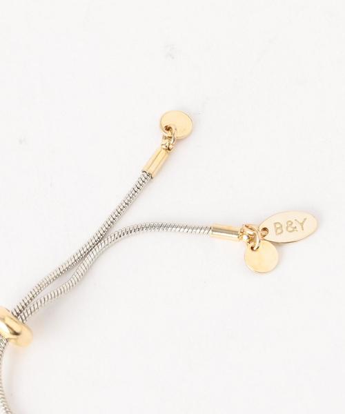 BEAUTY&YOUTH UNITED ARROWS（ビューティーアンドユースユナイテッドアローズ）の「BY メタルコンビ スライドバングル（ブレスレット・レディース・その他1・FREE）」の4枚目の写真