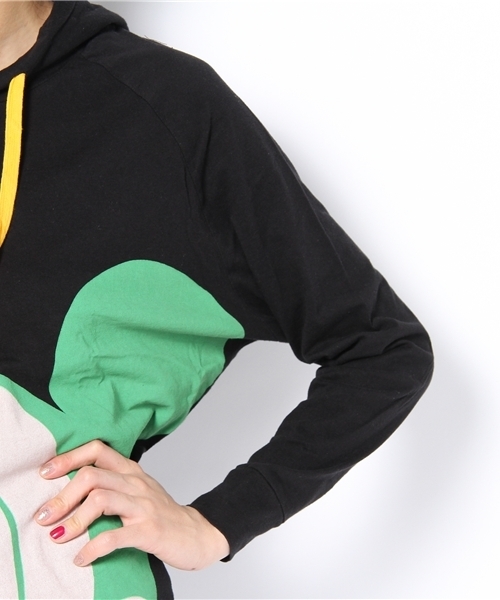 DANCE LB-03（ダンス エルビー・ゼロスリー）の「フードBOYSロングTシャツ( Disney)（Tシャツ/カットソー・レディース・ブラック系/グレー系1/ホワイト系1/ピンク系・FREE）」の9枚目の写真