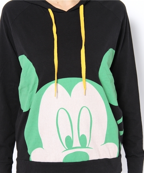 DANCE LB-03（ダンス エルビー・ゼロスリー）の「フードBOYSロングTシャツ( Disney)（Tシャツ/カットソー・レディース・ブラック系/グレー系1/ホワイト系1/ピンク系・FREE）」の10枚目の写真