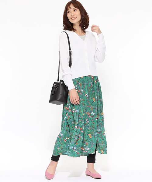 LAKOLE（ラコレ）の「【マルチウェイ】2WAYドルマンカーディガン / LAKOLE（カーディガン/ボレロ・レディース・サックスブルー/ベージュ/オフホワイト・MEDIUM/SMALL）」の4枚目の写真