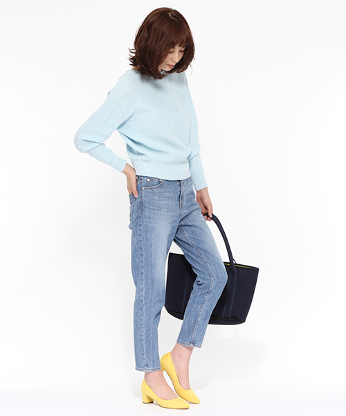 LAKOLE（ラコレ）の「【マルチウェイ】2WAYドルマンカーディガン / LAKOLE（カーディガン/ボレロ・レディース・サックスブルー/ベージュ/オフホワイト・MEDIUM/SMALL）」の6枚目の写真