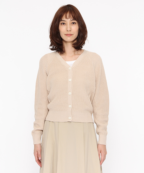 LAKOLE（ラコレ）の「【マルチウェイ】2WAYドルマンカーディガン / LAKOLE（カーディガン/ボレロ・レディース・サックスブルー/ベージュ/オフホワイト・MEDIUM/SMALL）」の8枚目の写真