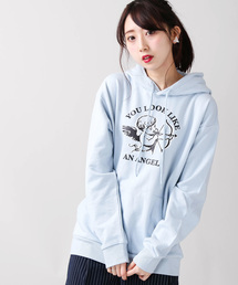 WEGO/ANGELプリントパーカー