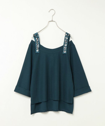 VENCEEXCHANGE | デコラビジューオフショルプルオーバー       (Tシャツ/カットソー)