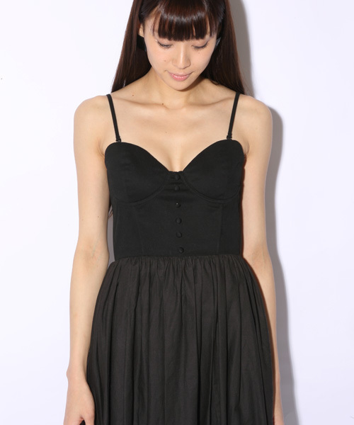i（アイ）の「コルセットOP（ワンピース・レディース・ホワイト/ブラック・ﾌﾘ-）」の7枚目の写真