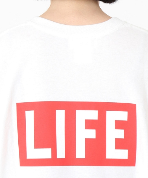 ドゥーズィエムクラス★HOMBRE NINO バックプリントLIFE Tシャツ Hombre Nino（オンブレニーニョ）の「・HOMBRE NINO バック