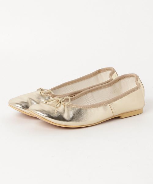 DouDou（ドゥドゥ）の「フラットシューズ（パンプス・レディース・ピンクベージュ/ゴールド/シルバー/ブラック・23/23.5/24.5/24.5cm/25cm/22.5cm）」の8枚目の写真