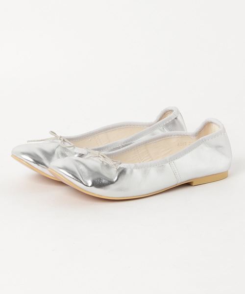 DouDou（ドゥドゥ）の「フラットシューズ（パンプス・レディース・ピンクベージュ/ゴールド/シルバー/ブラック・23/23.5/24.5/24.5cm/25cm/22.5cm）」の7枚目の写真