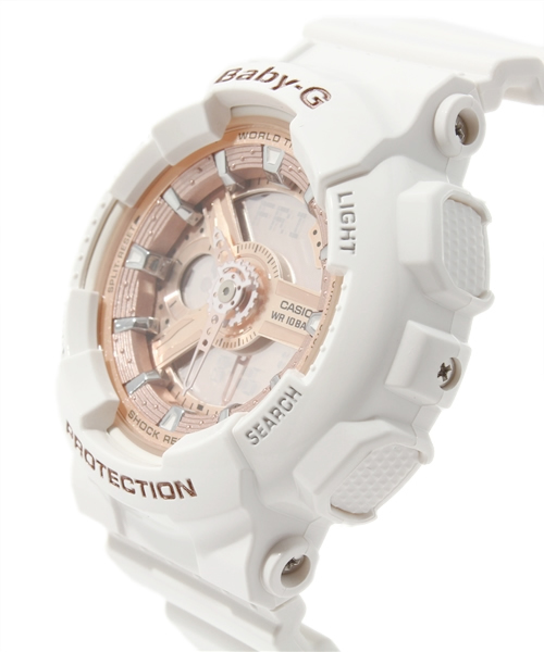 G-SHOCK(ジーショック)の「Baby-G BA-110 Series 【WOMEN】(アナログ腕時計・レディース・ホワイト×ホワイト/ホワイト×ピンク/ホワイト×シルバー・FREE)」の8枚目の写真