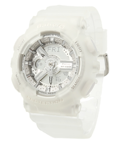 G-SHOCK(ジーショック)の「Baby-G BA-110 Series 【WOMEN】(アナログ腕時計・レディース・ホワイト×ホワイト/ホワイト×ピンク/ホワイト×シルバー・FREE)」の5枚目の写真