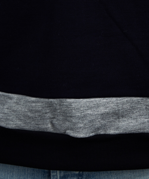 5351 POUR LES HOMMES（ゴーサンゴーイチプールオム）の「ダブル裏毛7分袖プルオーバー（スウェット・メンズ・ブラック/ネイビー・44/46/48/50）」の14枚目の写真