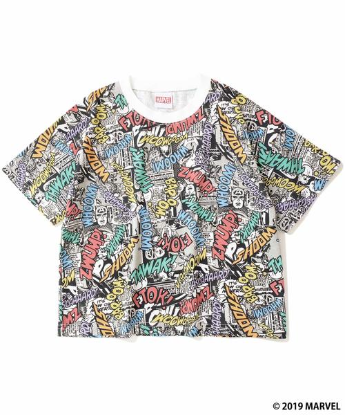 MARVEL(マーベル)の「マーベル キャプテンアメリカ 総柄BIGシルエットTシャツ(Tシャツ/カットソー・キッズ・ホワイト・130cm/140cm/100cm/160cm/120cm/110cm/150cm)」の7枚目の写真