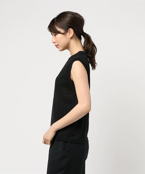 LOWRYS FARM（ローリーズファーム）の「トルコオーガニックノースリーブ　831242（Tシャツ/カットソー・レディース・ブラック/ブラウン/オフホワイト/カーキ・MEDIUM/LARGE）」の5枚目の写真