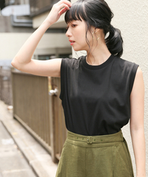 LOWRYS FARM | トルコオーガニックノースリーブ　831242(Tシャツ/カットソー)