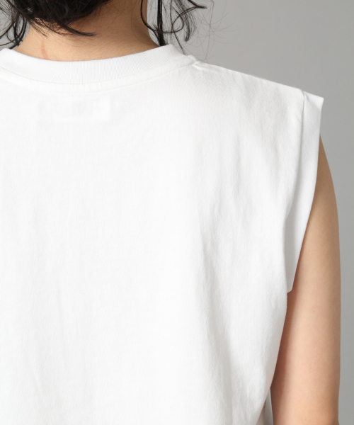 LOWRYS FARM（ローリーズファーム）の「トルコオーガニックノースリーブ　831242（Tシャツ/カットソー・レディース・ブラック/ブラウン/オフホワイト/カーキ・MEDIUM/LARGE）」の15枚目の写真