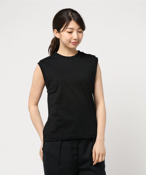 LOWRYS FARM（ローリーズファーム）の「トルコオーガニックノースリーブ　831242（Tシャツ/カットソー・レディース・ブラック/ブラウン/オフホワイト/カーキ・MEDIUM/LARGE）」の12枚目の写真
