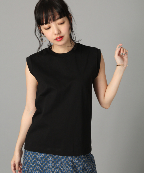 LOWRYS FARM（ローリーズファーム）の「トルコオーガニックノースリーブ　831242（Tシャツ/カットソー・レディース・ブラック/ブラウン/オフホワイト/カーキ・MEDIUM/LARGE）」の18枚目の写真