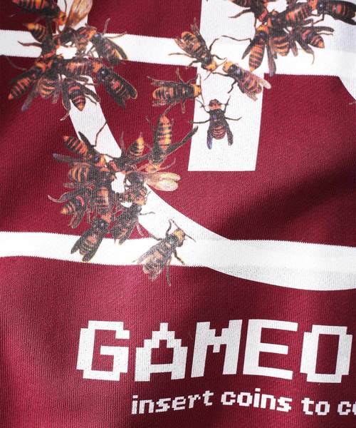 SHAREEF（シャリーフ）の「BORDER BIG SWEAT（スウェット・メンズ・レッド/ブラック/ラベンダー・1/3/2）」の15枚目の写真