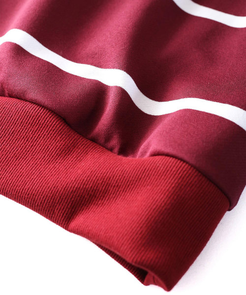 SHAREEF（シャリーフ）の「BORDER BIG SWEAT（スウェット・メンズ・レッド/ブラック/ラベンダー・1/3/2）」の17枚目の写真