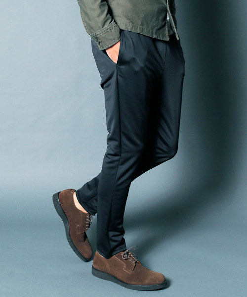 Magine(マージン)の「【Magine】PE TECH VINTAGE JERSEY TRACK PANTS:テック ヴィンテージジャージ トラックパンツ(その他パンツ・メンズ・ブラック/ネイビー・46/44)」の1枚目の写真
