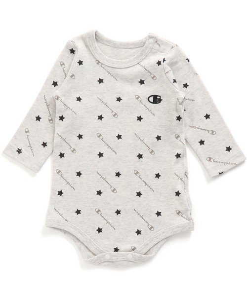 Champion(チャンピオン)の「/Champion(チャンピオン) コラボボディースーツ(肌着・キッズ・ネイビー/キナリ・80/70)」の1枚目の写真