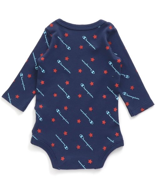 Champion(チャンピオン)の「/Champion(チャンピオン) コラボボディースーツ(肌着・キッズ・ネイビー/キナリ・80/70)」の4枚目の写真