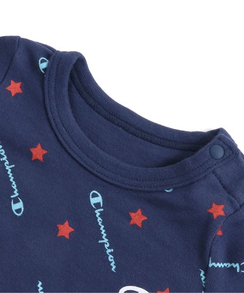 Champion(チャンピオン)の「/Champion(チャンピオン) コラボボディースーツ(肌着・キッズ・ネイビー/キナリ・80/70)」の5枚目の写真