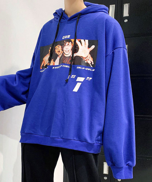 【セール】【neos -addictive design-】ビッグシルエット フォトプリント ロゴ プルパーカー（パーカー）｜neos（ネオス）