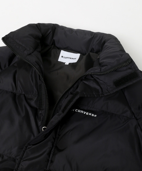 CONVERSE(コンバース)の「CONVERSE/コンバース 袖ライン ファイバーダウンジャケット(ダウンジャケット/コート・メンズ・ブラック/ネイビー・M/L)」の4枚目の写真