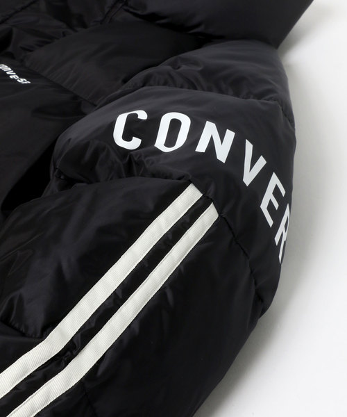 CONVERSE(コンバース)の「CONVERSE/コンバース 袖ライン ファイバーダウンジャケット(ダウンジャケット/コート・メンズ・ブラック/ネイビー・M/L)」の8枚目の写真