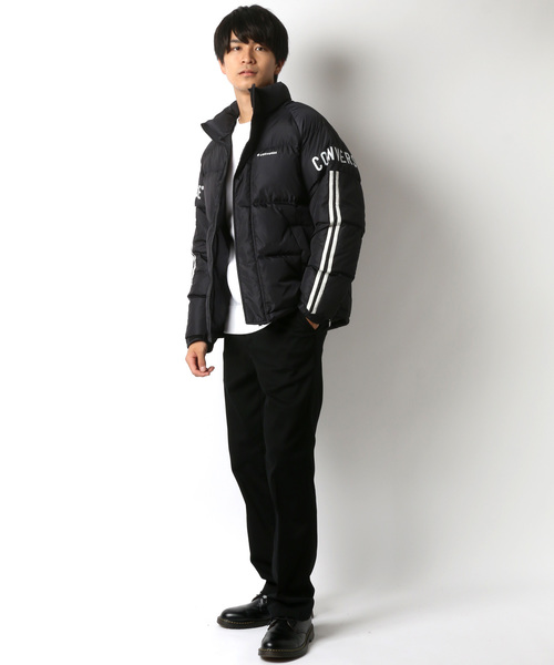 CONVERSE(コンバース)の「CONVERSE/コンバース 袖ライン ファイバーダウンジャケット(ダウンジャケット/コート・メンズ・ブラック/ネイビー・M/L)」の15枚目の写真
