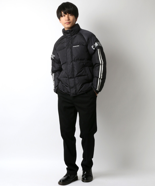 CONVERSE(コンバース)の「CONVERSE/コンバース 袖ライン ファイバーダウンジャケット(ダウンジャケット/コート・メンズ・ブラック/ネイビー・M/L)」の16枚目の写真