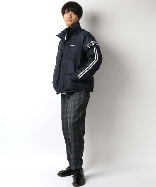 CONVERSE(コンバース)の「CONVERSE/コンバース 袖ライン ファイバーダウンジャケット(ダウンジャケット/コート・メンズ・ブラック/ネイビー・M/L)」の18枚目の写真