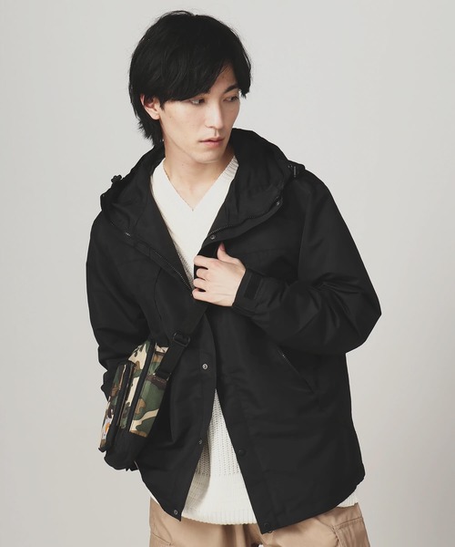 BENDER TOKYO(ベンダートウキョウ)の「【BENDER TOKYO】タスラン加工 配色切替 マウンテンパーカー/シェルジャケット(マウンテンパーカー)」|ブラック