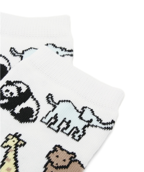 WEGO（ウィゴー）の「WEGO/アニマルソックス（ソックス/靴下・レディース・ホワイト/ブラック・FREE）」の3枚目の写真
