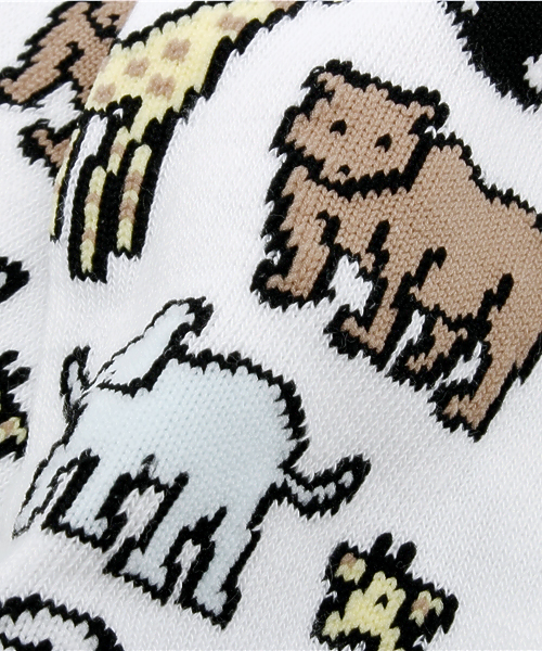 WEGO（ウィゴー）の「WEGO/アニマルソックス（ソックス/靴下・レディース・ホワイト/ブラック・FREE）」の5枚目の写真