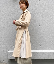 PICCIN | マットカルゼサイド切り替えコート(トレンチコート)