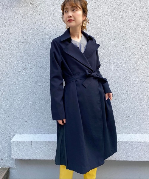 PICCIN（ピッチン）の「マットカルゼサイド切り替えコート（トレンチコート・レディース・ベージュ/ネイビー/イエロー・MEDIUM/LARGE）」の19枚目の写真