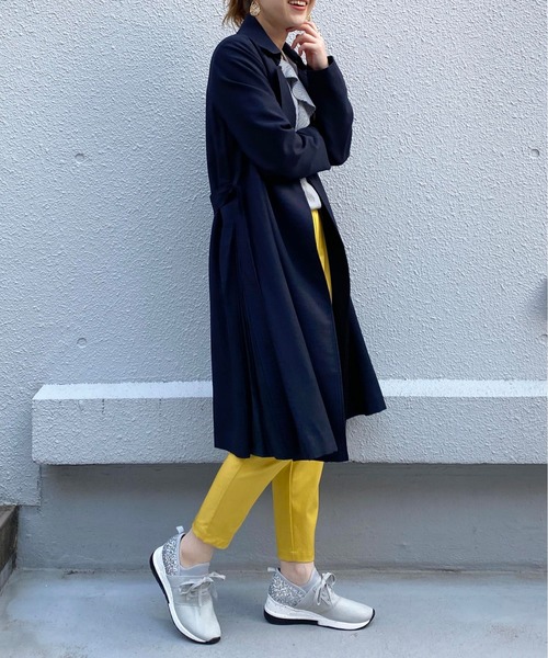 PICCIN（ピッチン）の「マットカルゼサイド切り替えコート（トレンチコート・レディース・ベージュ/ネイビー/イエロー・MEDIUM/LARGE）」の13枚目の写真