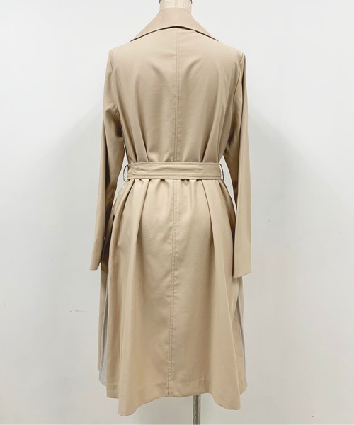 PICCIN（ピッチン）の「マットカルゼサイド切り替えコート（トレンチコート・レディース・ベージュ/ネイビー/イエロー・MEDIUM/LARGE）」の17枚目の写真